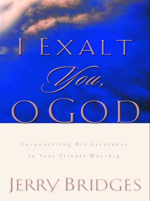 cover image of I Exalt You, O God